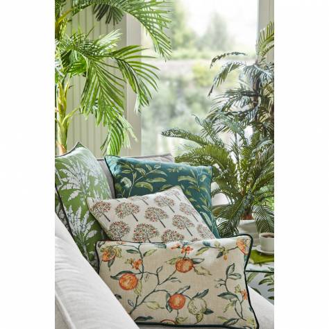 iLiv Victorian Glasshouse Fabrics Greenhouse Pots Fabric - Spruce - BCIA/GREENSPR