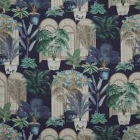 Victorian Glasshouse Fabric - Moonlight