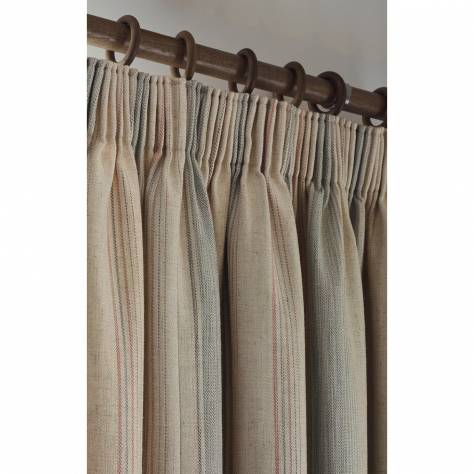 iLiv Country Journal Fabrics Sackville Stripe Fabric - Blue Mist - ECAD/SACKVBLM