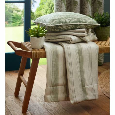 iLiv Country Journal Fabrics Sackville Stripe Fabric - Fern - ECAD/SACKVFER - Image 3