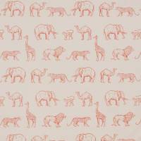 Prairie Animals Fabric - Clementine