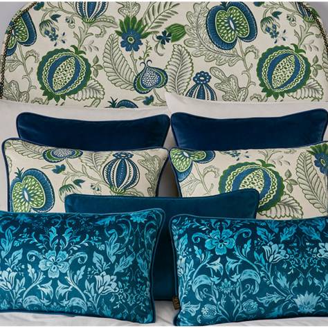 iLiv Winter Garden Fabrics Baroque Fabric - Turquoise - baroque-turquoise - Image 2