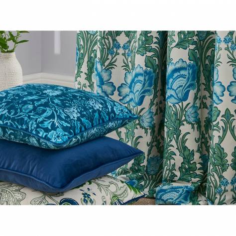 iLiv Winter Garden Fabrics Pimpernel Fabric - Turquoise - pimpernel-turquoise
