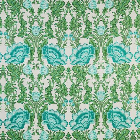iLiv Winter Garden Fabrics Pimpernel Fabric - Turquoise - pimpernel-turquoise - Image 1