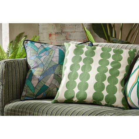 iLiv Geometrica Fabrics Segments Fabric - Emerald - BCIA/SEGMEEME - Image 2