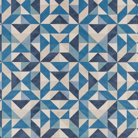 iLiv Geometrica Fabrics Acute Fabric - Riviera - BCIA/ACUTERIV