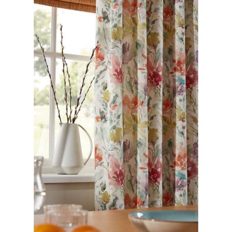 iLiv Water Meadow Fabrics Water Meadow Fabric - Clementine - CRBN/WATERCLE