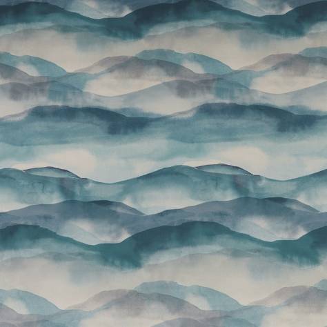 iLiv Water Meadow Fabrics Landscape Fabric - Cobalt - DPAV/LANDSCOB - Image 1