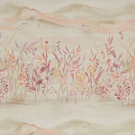 iLiv Water Meadow Fabrics Marshlands Fabric - Rosewood - CRBN/MARSHROS