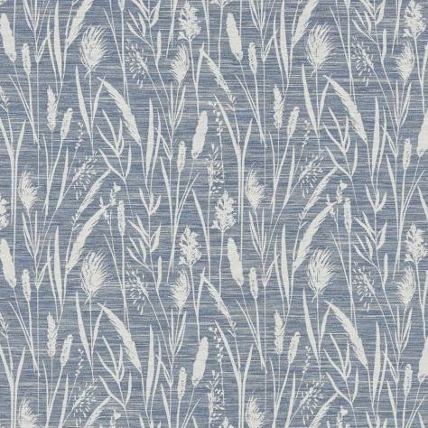 iLiv Water Meadow Fabrics Sea Grasses Fabric - Cobalt - EBCE/SEAGRCOB