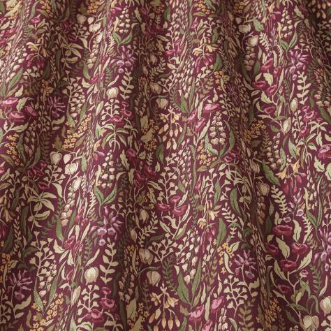 iLiv Cotswold Fabrics Kelmscott Fabric - Claret - KELMSCOTTCLARET - Image 1