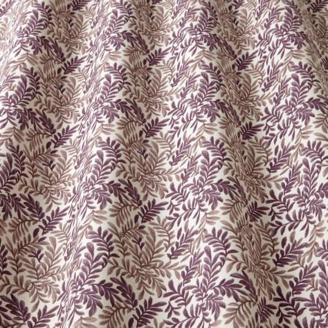 iLiv Cotswold Fabrics Leaf Vine Fabric - Claret - LEAFVINECLARET