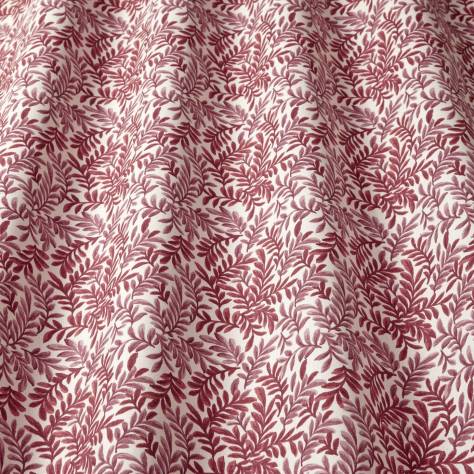 iLiv Cotswold Fabrics Leaf Vine Fabric - Rouge - LEAFVINEROUGE - Image 1