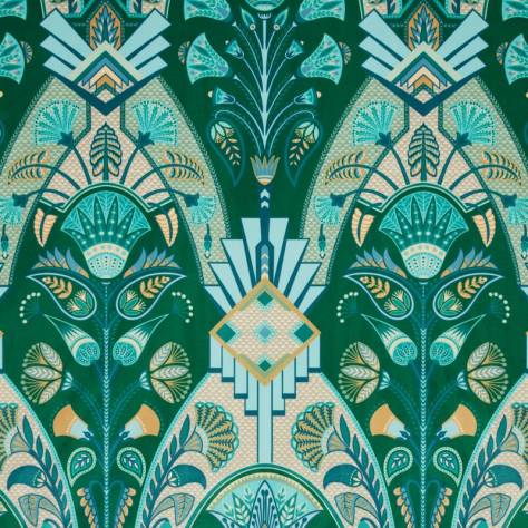 iLiv Luxoria Fabrics Cabaret Fabric - Emerald - DPAV/CABAREME - Image 1