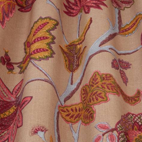 iLiv Orissa Fabrics Chanderi Fabric - Cerise - COVL/CHANDCER