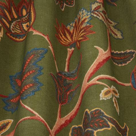 iLiv Orissa Fabrics Chanderi Fabric - Juniper - COVL/CHANDJUN - Image 2