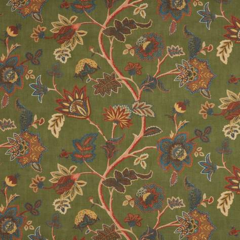 iLiv Orissa Fabrics Chanderi Fabric - Juniper - COVL/CHANDJUN - Image 1