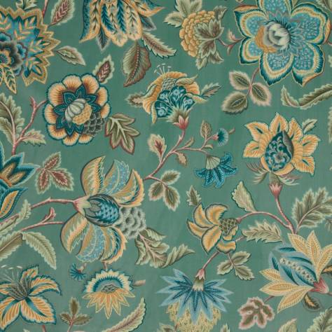 iLiv Orissa Fabrics Sarita Velvet Fabric - Malachite - DPAV/SARITMAL - Image 1