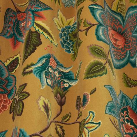 iLiv Orissa Fabrics Sarita Velvet Fabric - Ochre - DPAV/SARITOCH - Image 2