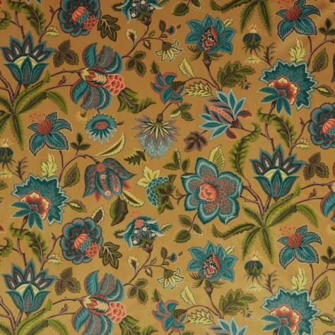 iLiv Orissa Fabrics Sarita Velvet Fabric - Ochre - DPAV/SARITOCH - Image 1