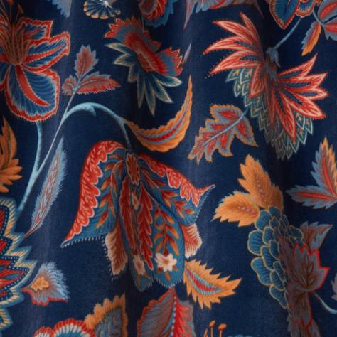 iLiv Orissa Fabrics Sarita Velvet Fabric - Sapphire - DPAV/SARITSAP - Image 2