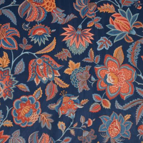 iLiv Orissa Fabrics Sarita Velvet Fabric - Sapphire - DPAV/SARITSAP