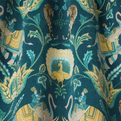 iLiv Orissa Fabrics Sumatra Velvet Fabric - Aegean - DPAV/SUMATAEG - Image 2