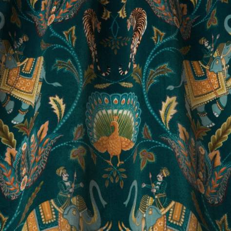 iLiv Orissa Fabrics Sumatra Velvet Fabric - Ocean - DPAV/SUMATOCE - Image 2