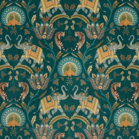 iLiv Orissa Fabrics Sumatra Velvet Fabric - Ocean - DPAV/SUMATOCE - Image 1