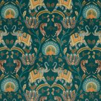 Sumatra Velvet Fabric - Ocean