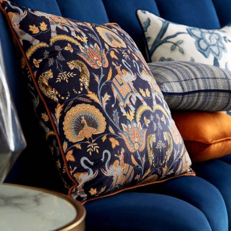 iLiv Orissa Fabrics Sumatra Velvet Fabric - Sapphire - DPAV/SUMATSAP - Image 3