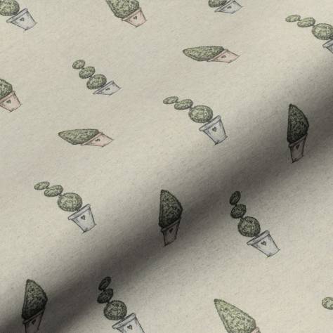 Art of the Loom English Country Garden Fabrics Topiary Fabric - Linen - TOPIARYLINEN - Image 1