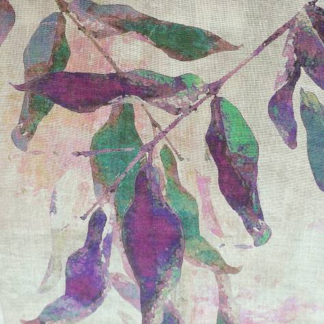 Art of the Loom Indian Summer Fabrics Leaf Press Fabric - Indigo - LEAFPRESSINDIGO - Image 1