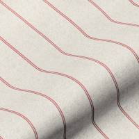 Galway Stripe Fabric - Raspberry
