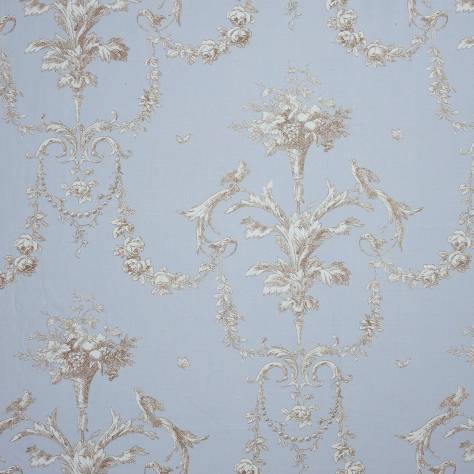 Casadeco Chantilly Wallpapers Corne D'Abandance Fabric - Bleu - 15446108