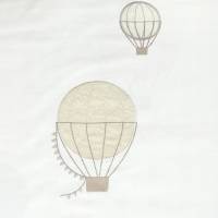 Montgolfieres Embroidery Fabric - Beige