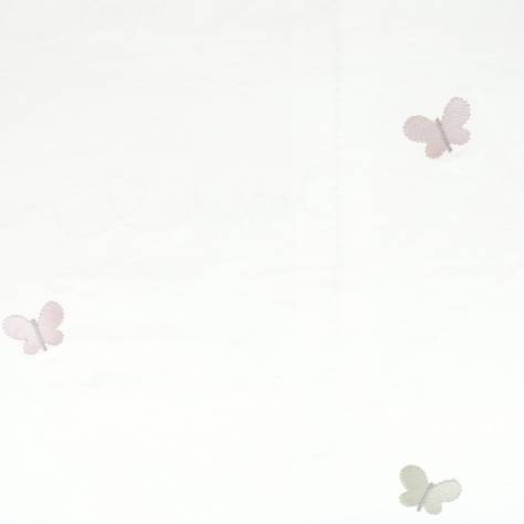 Casadeco My Little World Fabrics & Wallpapers Papillons Embroidery Fabric - Rose/Beige - 29954101