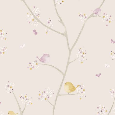 Casadeco My Little World Fabrics & Wallpapers Oiseaux Fabric - Parma/Jaune - 80025224 - Image 1