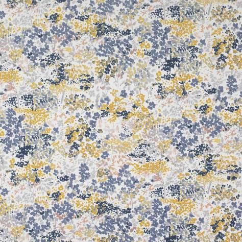 Casadeco Florescence Fabrics and Wallpapers Huntington Fabric - Encre/Curry - 82446567