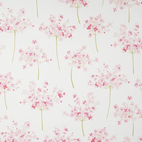 Casadeco Florescence Fabrics and Wallpapers Boboli Fabric - Rose - 82464161
