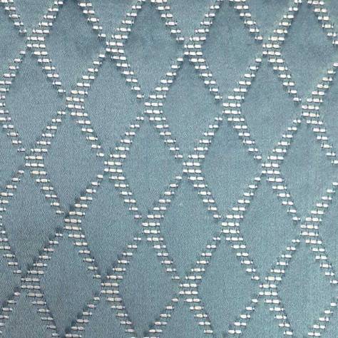 Ashley Wilde Essential Weaves Volume 2 Fabrics Argyle Fabric - Sky - ARGYLESKY - Image 1