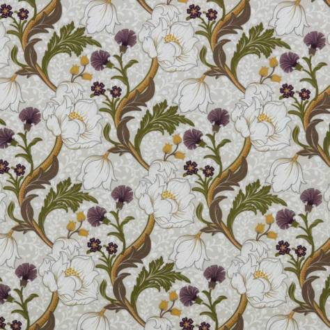 Ashley Wilde Roseberry Manor Fabrics Dovecote Fabric - Plum - DOVECOTEPLUM - Image 1