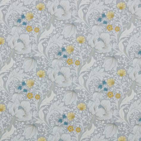 Ashley Wilde Roseberry Manor Fabrics Dovecote Fabric - Silver - DOVECOTESILVER