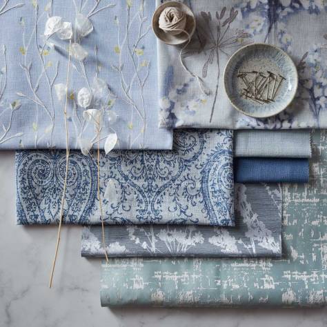 Ashley Wilde Chantilly Fabrics Ivy Fabric - Bluebell - IVYBL - Image 4