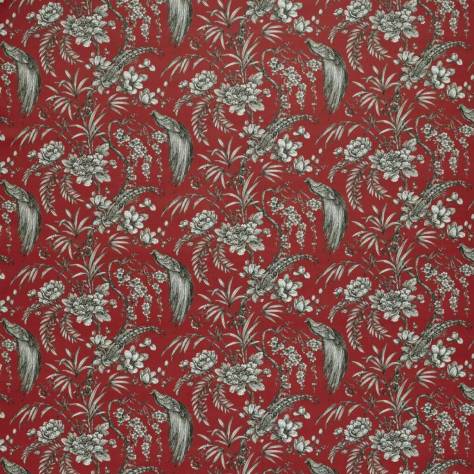 Ashley Wilde Tahiti Fabrics Botanist Fabric - Crimson - BOTANISTCR - Image 1