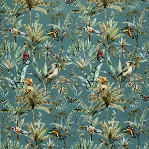 Ashley Wilde Tahiti Fabrics Fiji Fabric - Teal - FIJITE - Image 1