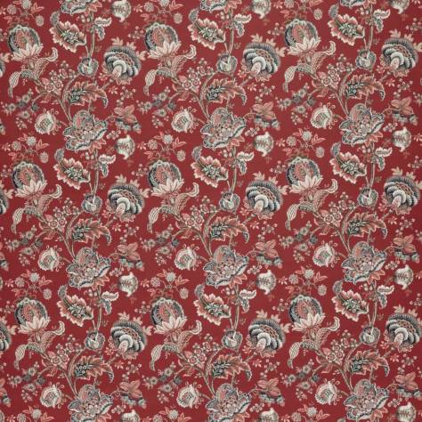 Ashley Wilde Tahiti Fabrics Prunella Fabric - Crimson - PRUNELLACR - Image 1