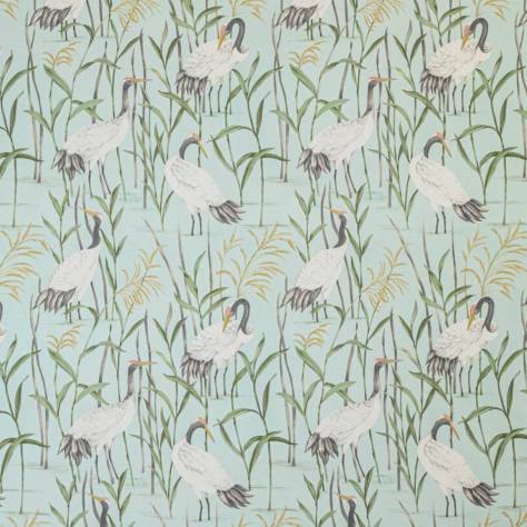 Ashley Wilde Kyoto Gardens Fabrics Harome Fabric - Aqua - HAROME-AQUA - Image 1