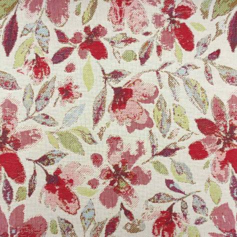 Chess Tuscan Fabrics Lucca Fabric - Red - S3155
