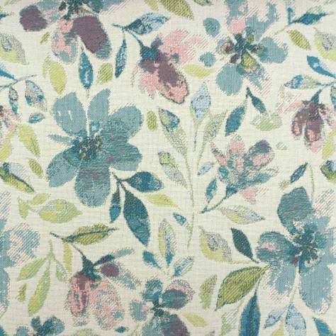 Chess Tuscan Fabrics Lucca Fabric - Teal - S3157
